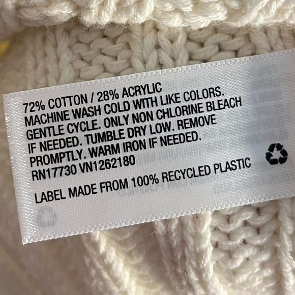 โจ A New Day Cream Button Front Knit Cardigan (M) - Picture 4 of 5